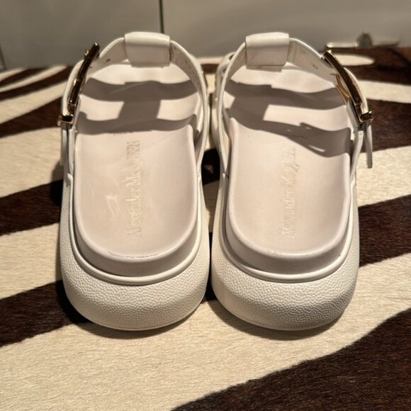Alexander McQueen 🔥Sale🔥white hybrid slide sandals made in Italy 🇮🇹 - Picture 6 of 9